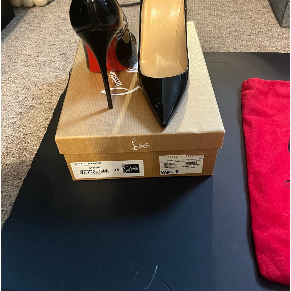 Black red bottoms in original box with box bag included. Like new. - Picture 2 of 9